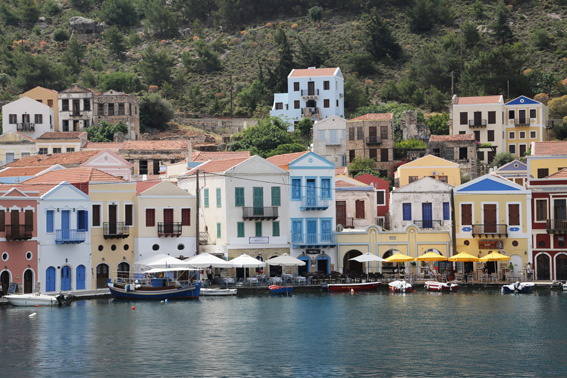 Meis Greek island seen from boat