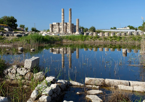 Ruins at Letoon and lagoon