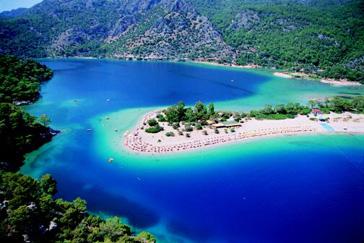 Oludeniz Beach and tourquoise waters