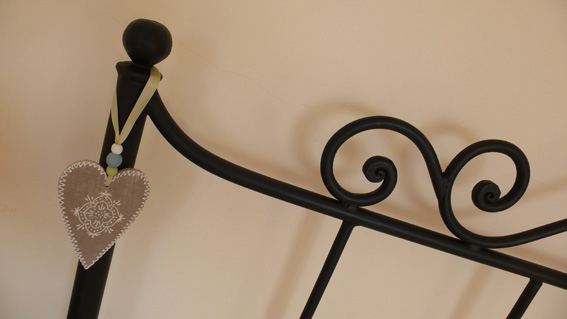 Heart detail in master bedroom