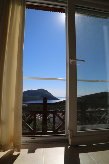 Master bedroom views to the left over Kalkan Bay