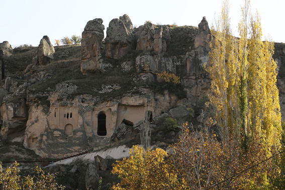 Ruined church in the Ilhara Valley near Capadoccia