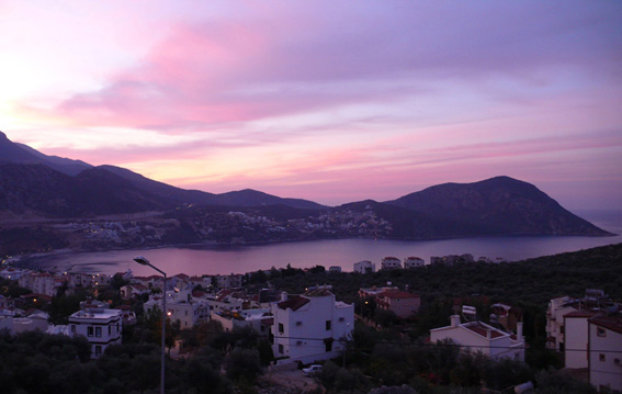 Sunrise from master bedroom over the beautiful Turquoise Coast of Turkey