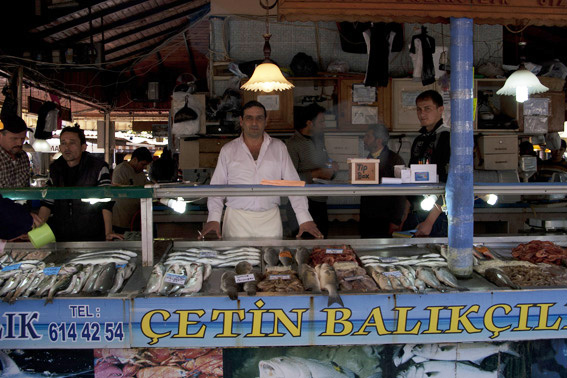 Fishmongers at Fethiye Market