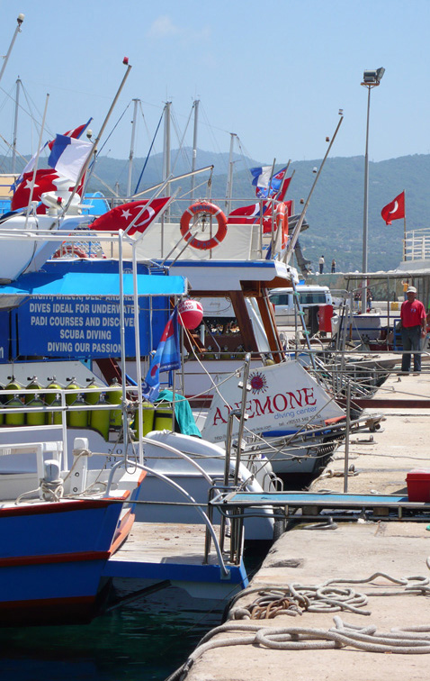 Boats in Kas harbour