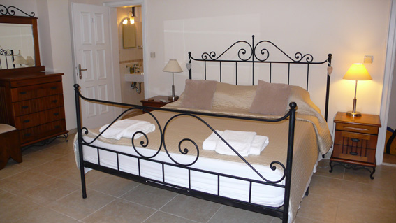 The master bedroom large comfortable bed