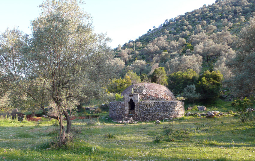 Ancient stone water cistern near Sidyma
